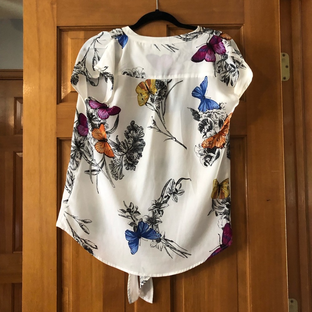 Colorful Button Up Blouse - Picture 2 of 3